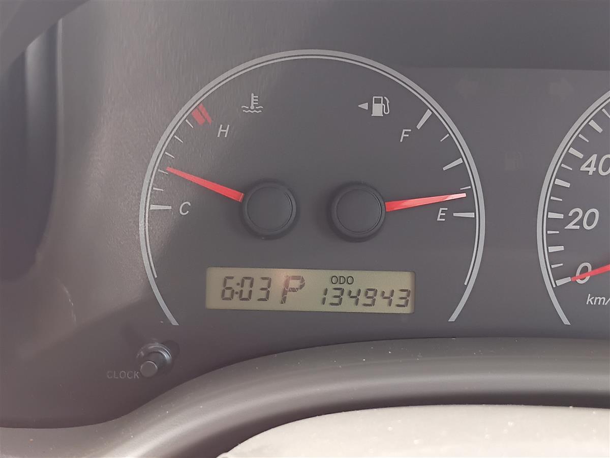 2007 Toyota Corolla AXIO Sedan Automatic, 5 seats, Petrol, 1,490 cc, 134,943 km