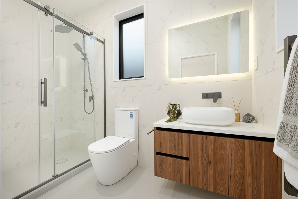Brandnew brick 4 beds + study space 3.5 baths home with garage, 2 ensuites, 1 ensuite ground floor, asy walking access to local schools, public transport, WestCity Mall, The Boundary, West Wave Pool and Leisure Centre, and a range of shops, cafes and amenities, 28C Kereru Street, Henderson, Auckland