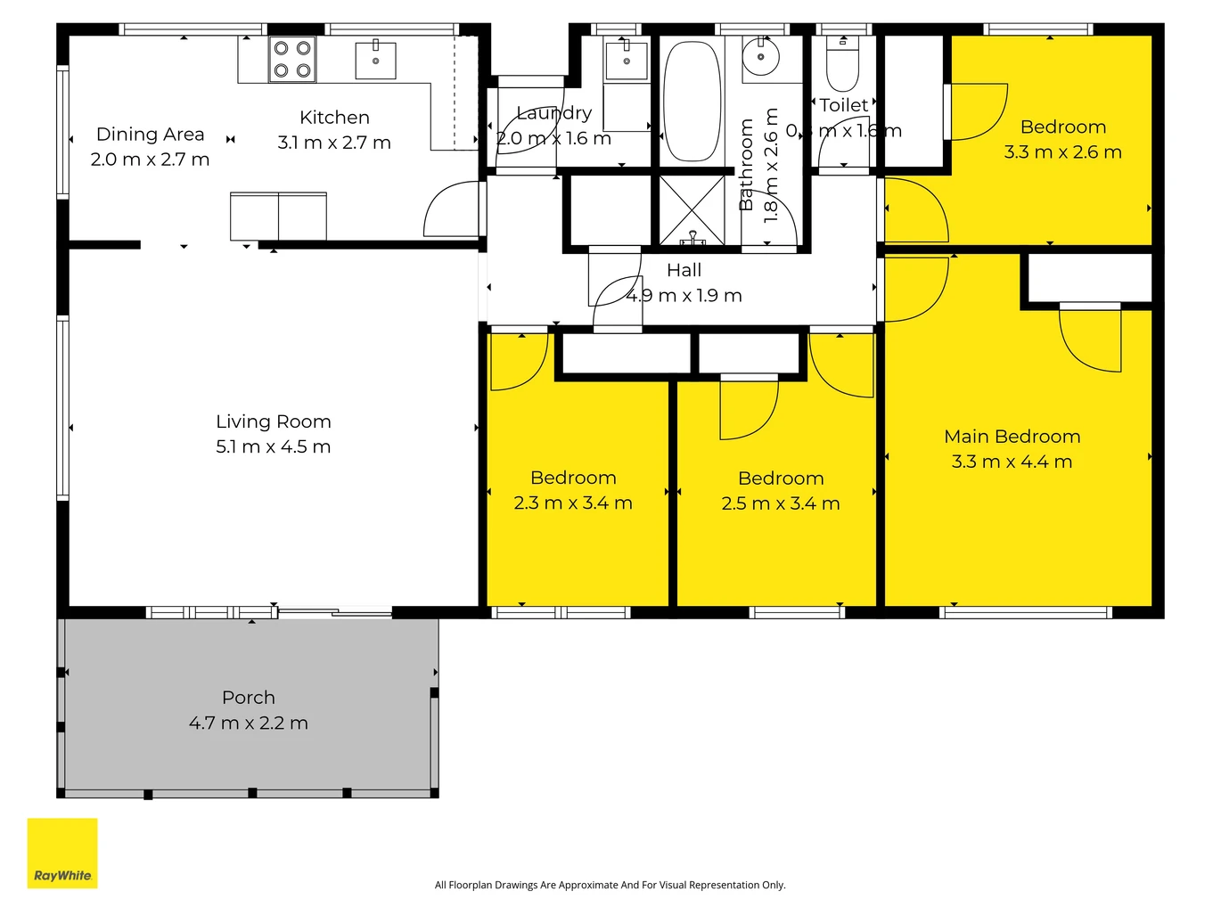 Once in 38 years, 4 beds 1 bath house on 600m2 section, with easy motorway access, plus local schools, shops, and everyday amenities nearby, 48 Darnell Crescent, Clover Park, Auckland