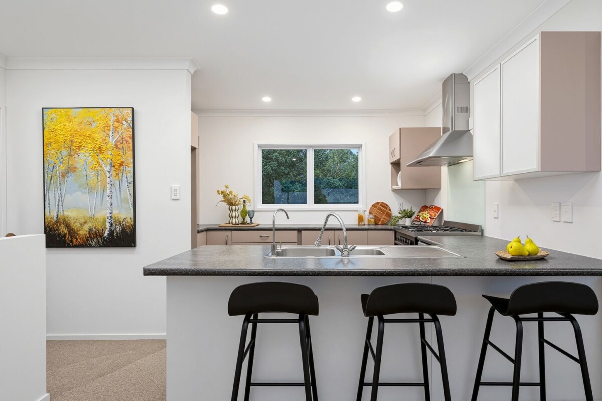 Once in 11 years, 222m2 4 beds 2 baths house with double garage on 1047m2 section, a ground floor versatile multi-function room that can easily serve as a fifth bedroom, just a short drive to Lincoln Road shops, motorway access, 281 Sturges Road, Henderson, Auckland