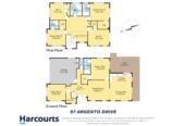 280m2 5 beds 4.5 baths house with double garage on 388m2 section, including 3 ensuites, 1 ensuite ground floor, 97 Argento Avenue, Flat Bush, Auckland