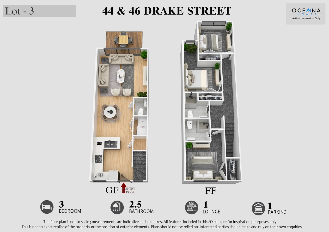 10-Year Stamford Building Warranty, move-in ready, Brandnew freehold Brick 2 bed 2.5 baths home with car park, 2 ensuites, walking distance to Howick Domain and Owairoa Primary School, and zoned for sought-after Sancta Maria College and Howick College. Just minutes to Howick Village, supermarkets, 8/44 Drake Street Howick,, Auckland