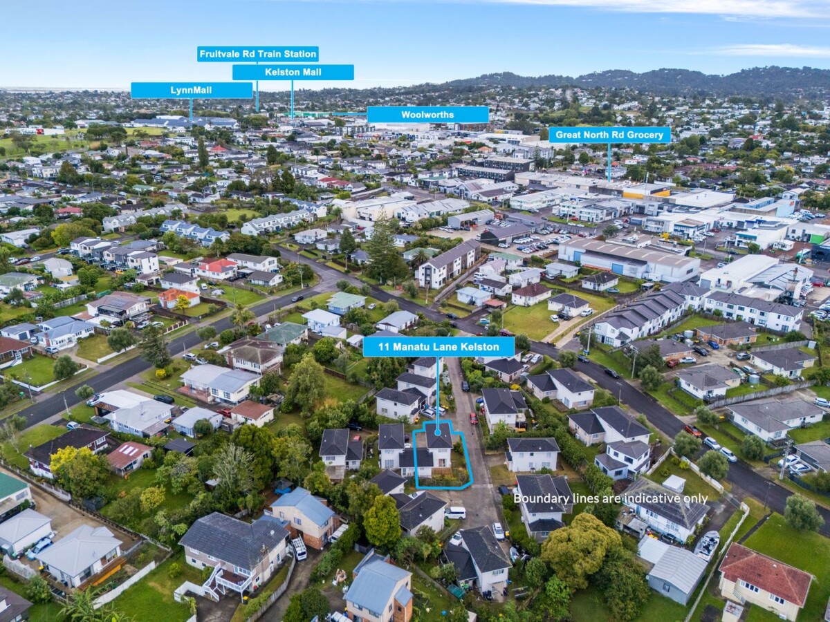 102m2 2 beds 1 bath home with garage on 240m2 section, close to schools, parks, local shops, and public transport, 11 Manatu Lane, Kelston, , Auckland