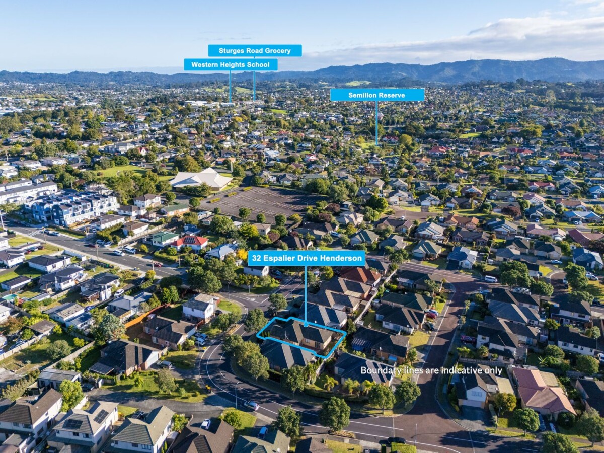 Qverseas owner, 142m2 Brick and tile 3 beds 2 baths house with double garage on 281m2 section, close to WestCity Mall Henderson, schools, the popular shopping and dining options along Lincoln Road, including Pak’nSave and Mitre 10 MEGA, motorway access, 32 Espalier Drive, Henderson, Auckland