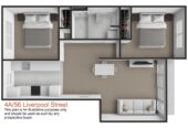 59m2 Leasehold 2 beds 1 bath apartment with car park, move-in ready, Walking distance to universities, shops, and CBD amenities, Close to the future CRL train station, 4A/56 Liverpool Street, Auckland Central, Auckland