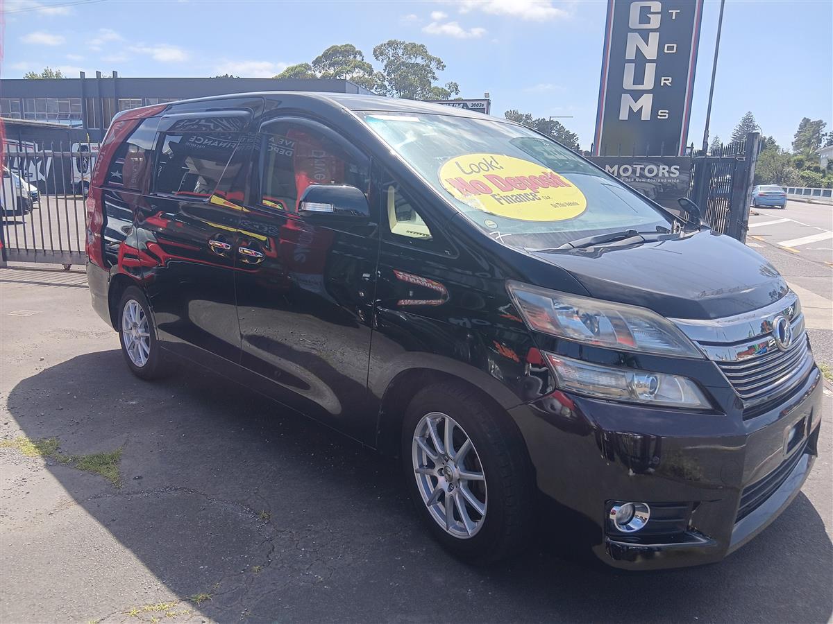 2012 Toyota Vellfire Station Wagon Automatic, 8 seats, Black, Petrol, 2,362 cc, 168,443 km