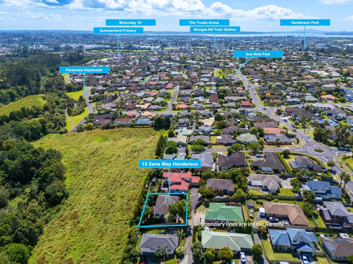Brick 3 beds 2 baths house with double garage and Vineyard Views on 450m2 section, Zoned for Western Heights School, close to Lake Panorama and the nearby playground, shops, schools, 13 Xena Way, Henderson, , Auckland