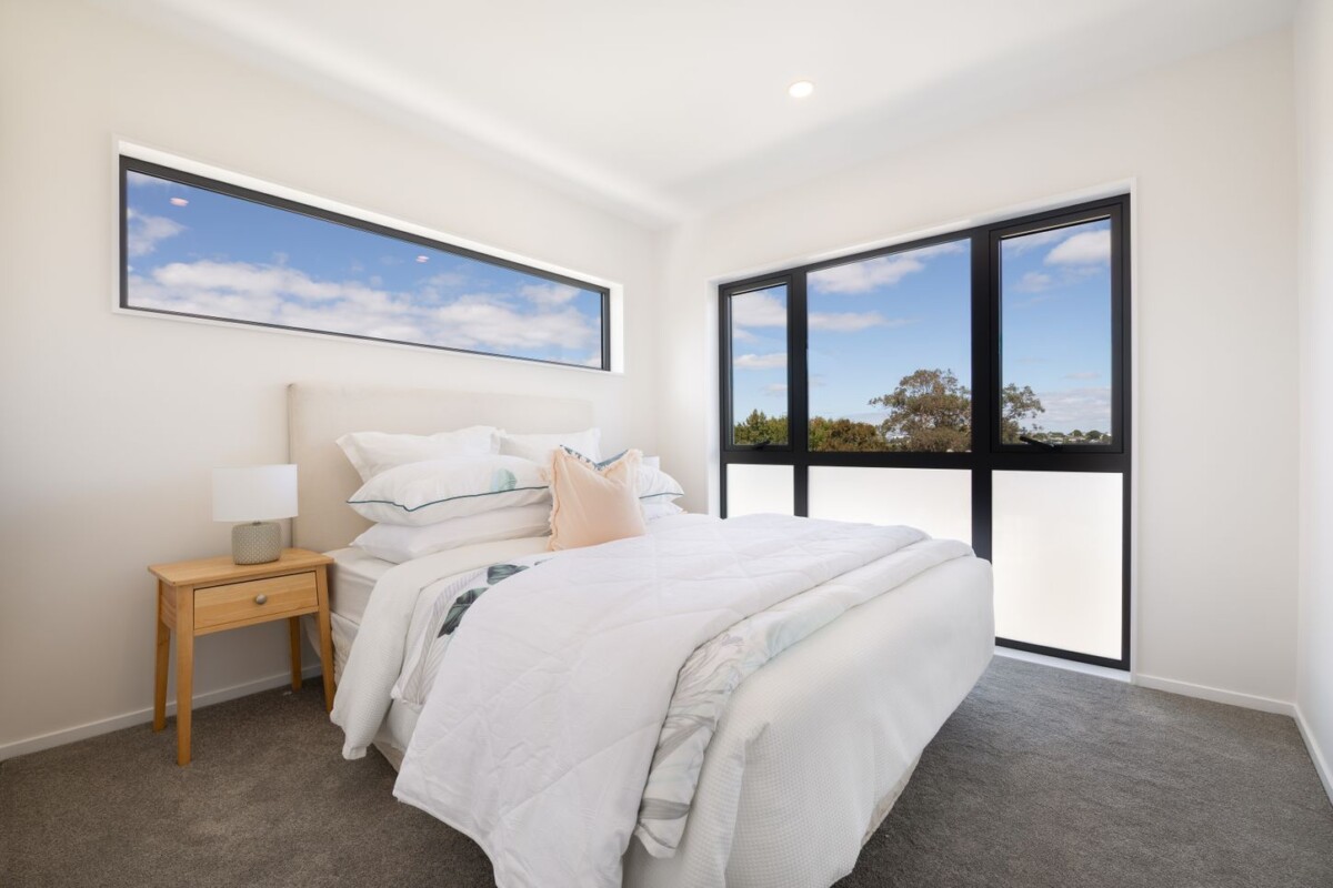 Double Westlake school zone, 147m2 Standalone Brandnew 4 beds 2.5 baths home with garage, enhanced by 2.7m high ceilings, Lot 1/17 Trinidad Road, Sunnynook, Auckland