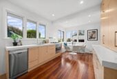 Double Westlake school zone, Sea views, Renovated Brick and tile 3 beds + sleepout 2 baths house on 408m2 section, with RC for 2 terrace homes, close to schools, shops, motorway access, 0.1 km to Forrest Hill School, 0.3 km to Westlake Boys’ High School, 75 Forrest Hill Road, Milford, Auckland