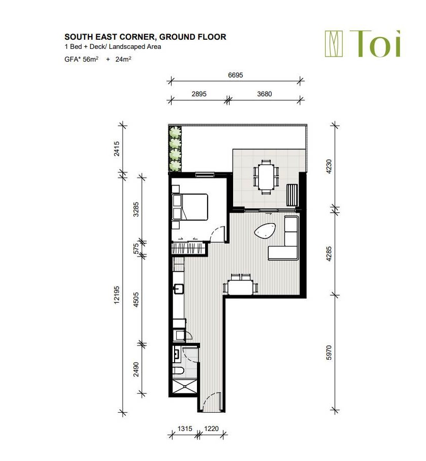 Approx. 56 m² internal + 24m² landscaped deck, 1 bed 1 bath apartment wit car park, close to schools, parks, shops, motorway access, 0.8 km to Waterview School, Unit G6/2A Te Ara Taurapa, Pt Chevalier, Auckland