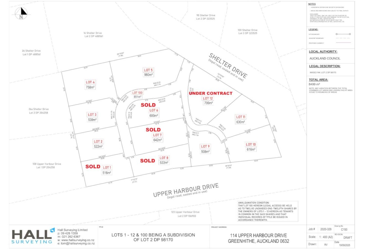 522m2 section, Site work started, expected title to be issued within 12 months., Fully serviced sites with water, power, wastewater & stormwater connection., Delivered by trusted & experienced local developer., Pre construction release, exceptional value, 10% to secure now, Lot 2 Shelter Drive, Greenhithe, Auckland