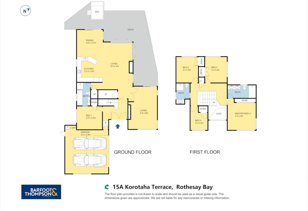 Rangitoto College zone, 5 beds 3 baths house with sea views, double garage on 562m2 section, close to schools, shops, beach, 0.2 km to Browns Bay School, 15a Korotaha Terrace, Rothesay Bay, Auckland
