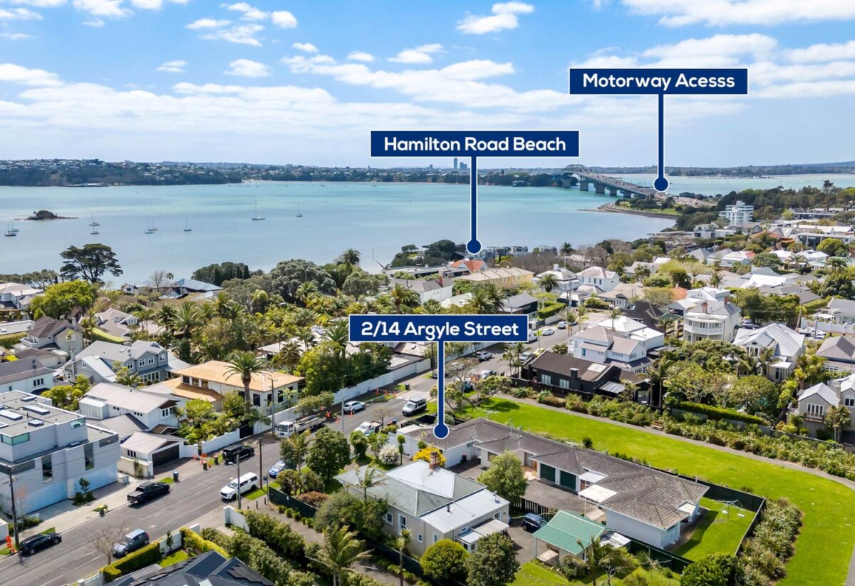 For rent, 1 bedroom fully furnished (Can be unfurnished) unit with car park, Pets negotiable. Suit up to two people, available now, 2/14 Argyle Street, Herne Bay, Auckland