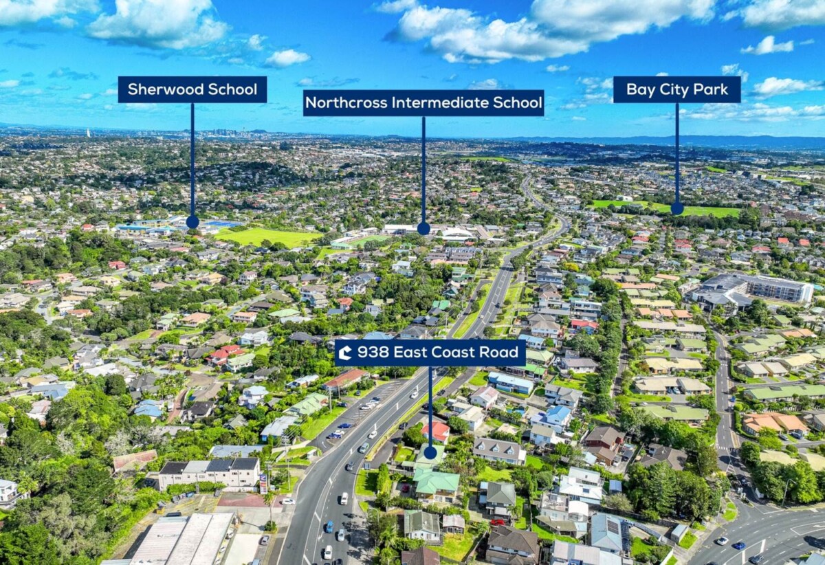 4 beds 2 baths house on 1042m2 section, THAB Zone with Storm Water manhole on site, , close to schools, Albany Mall, 938 East Coast Road, Northcross, Auckland