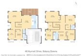 5 beds + large office room 3.5 baths house with double garage and 1 bed granny on 440m2 section, close to schools, shopping centres, golf club, 46 Kurnell Drive, Botany Downs, Auckland