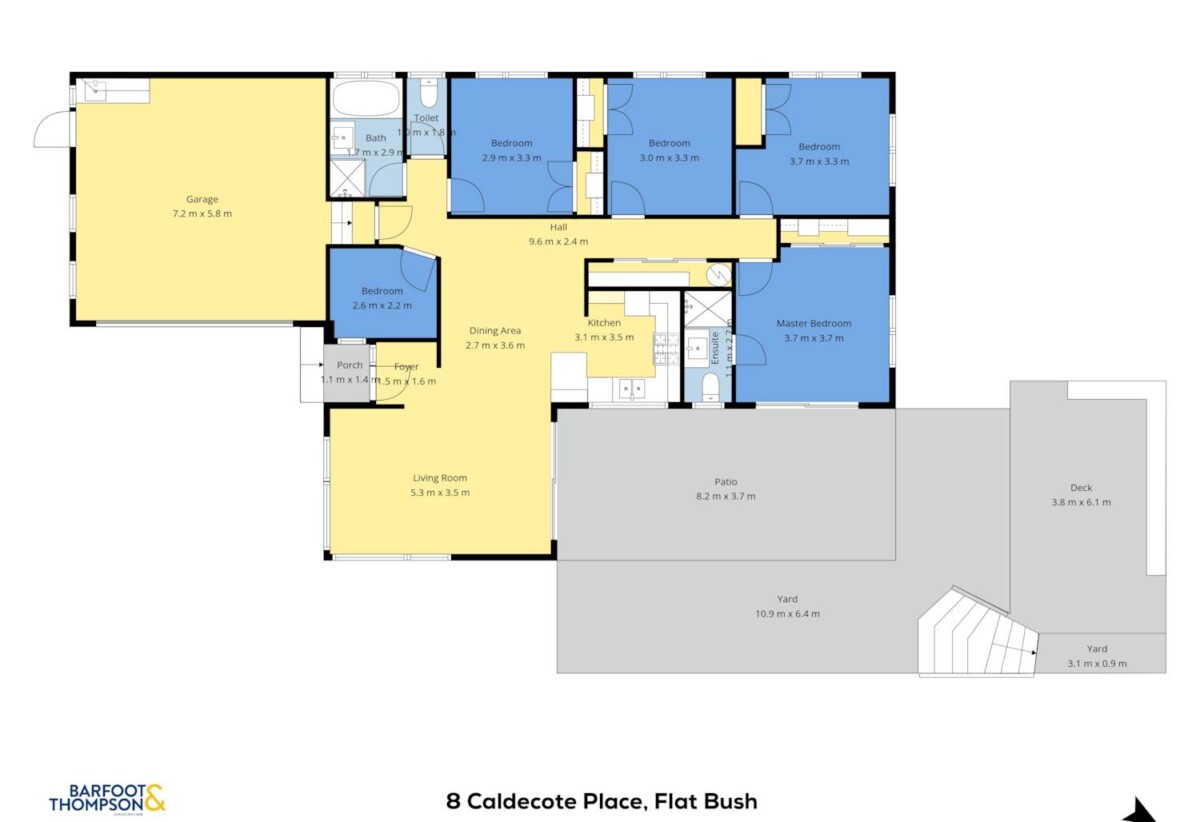 Fully Renovated, Brick and tile 4 beds + big study room 2 baths house with double garage on 585m2 section, close to schools, shopping centresm motorway access, 8 Caldecote Place, Flat Bush, Auckland
