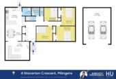 Must sell, Forget CV – Rare THAB for Quick Sale, Brick and tile 4 beds 2 baths house with double garage on 898m2 section, Currently tenanted, approximately 0.5km from Mangere Shopping Centre and 1km from SH20 motorway access, walks to schools, 4 Staverton Crescent, Mangere, Auckland