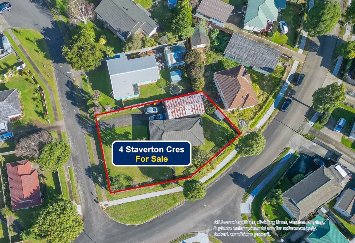 Must sell, Forget CV – Rare THAB for Quick Sale, Brick and tile 4 beds 2 baths house with double garage on 898m2 section, Currently tenanted, approximately 0.5km from Mangere Shopping Centre and 1km from SH20 motorway access, walks to schools, 4 Staverton Crescent, Mangere, Auckland