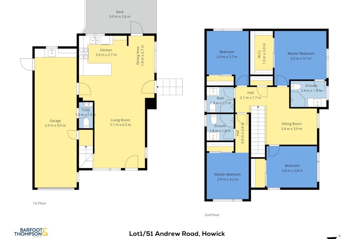 173m2 Brandnew standalone 4 beds 3.5 baths home with double tandem garage on 243m2 section, walks to walk to Howick New World supermarket, schools, close to shopping centre, Lot 1/51 Andrew Road, Howick, Auckland