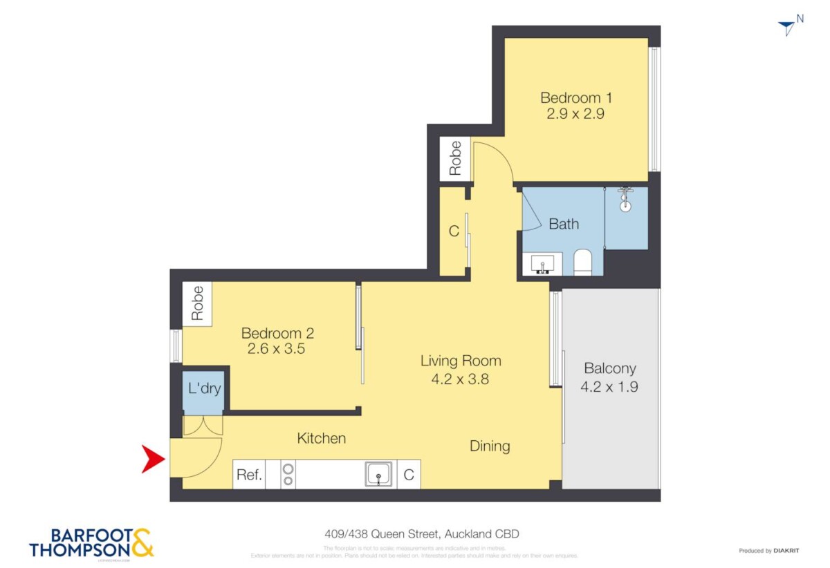 Double Grammar school zone, 52m2 Freehold 1 bed 1 flexi room (which can be used as a second bedroom) 1 bath apartment, Total floor size of approx. 60sqm including an 8sqm balcony, 0.9 km to Auckland Girls’ Grammar School, 1.7 km to Auckland Grammar, currently rented for $600/pw, 409/438 Queen Street, City Centre, Auckland