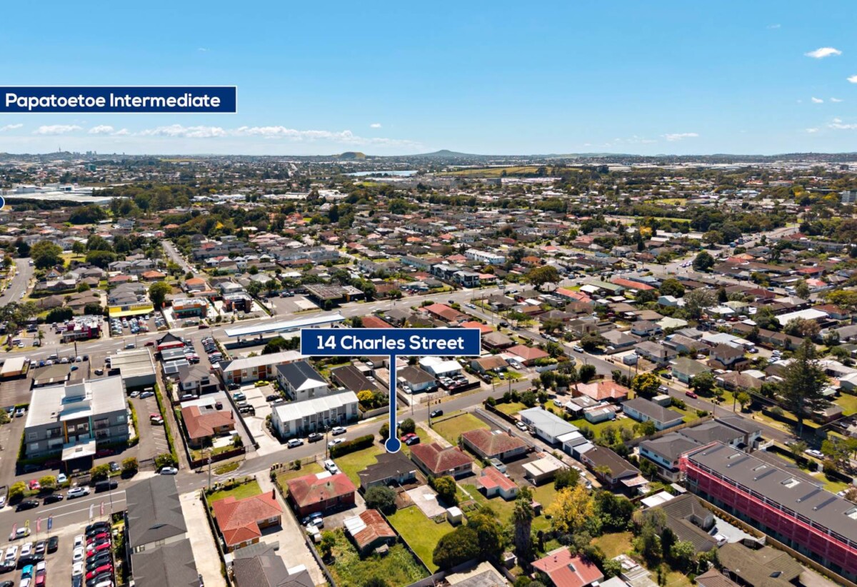 2 beds house on 966m2 section, with RC, subdivision, landscape design, vehicle tracking approved, close to schools, town centre, shops, supermarkets, motorway access, 14 Charles Street, Papatoetoe, Auckland