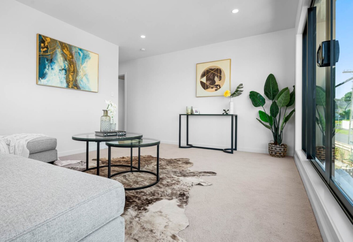 10-year Stamford insurance and 12-month defect period, Brandnew 3 beds 2.5 baths home with garage, boast a park front private oasis, close to school, reserves, parks, shops, train station, 1B Fernwood Place, Wai O Taiki Bay, Auckland