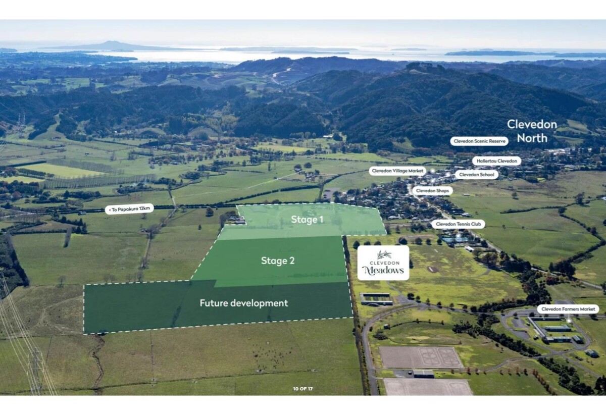 504m2 section with RC, BC, fully serviced flat section,, with mains water, waste water, storm water, power, & premium road frontage., Lot 23/9 Acorn Parish Lane, Clevedon, Auckland