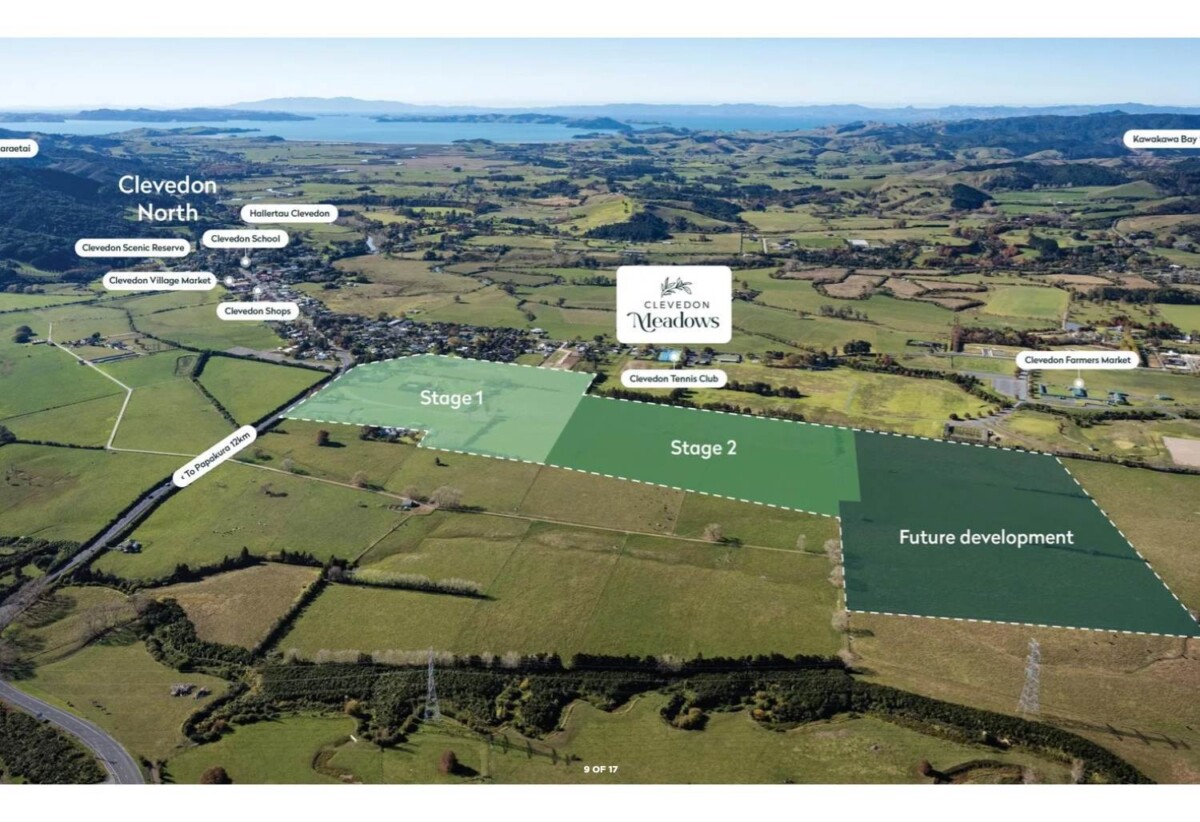 504m2 section with RC, BC, fully serviced flat section,, with mains water, waste water, storm water, power, & premium road frontage., Lot 23/9 Acorn Parish Lane, Clevedon, Auckland