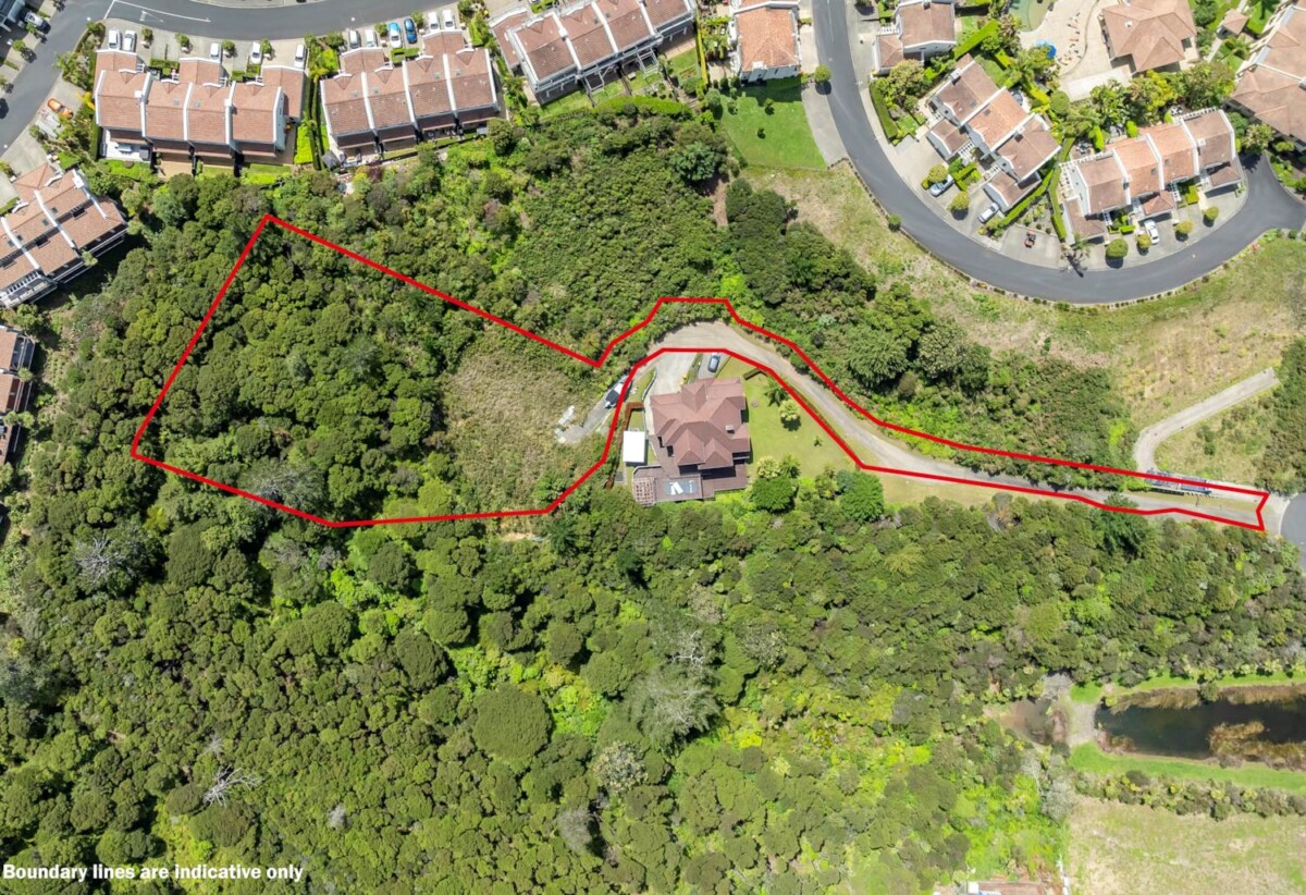 Albany school zone, 4000m2 Premium Albany Heights section, Existing concept for two substantial 6-bedroom residences, with indicative floor areas of approximately 400sqm for Lot 1 and 310sqm for Lot 2, 1.2 km to Albany Senior High School, 31 Living Stream Road, Albany Heights, Auckland