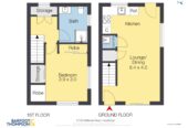 58m2 Freehold 1 bed 1 bath townhouse with a pleasant front yard (108 m2 land area), With Westcity Mall, Mega shopping centre, transport options, McLaren Park and daily amenities nearby, walks to schools, zoned for Sunnyvale School and Bruce McLaren Intermediate, 1/102 Millbrook Road, Sunnyvale, Auckland