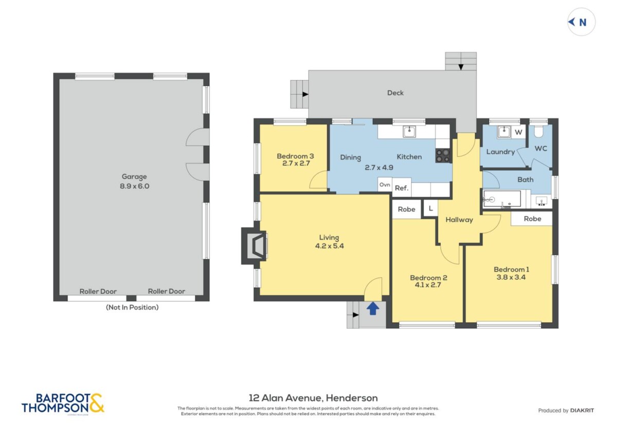 Motivated vendor, 3 beds 1 bath house with double garage on 835m2 section, Currently tenanted at $700 per week on a fixed term tenancy, walks to schools, close to shops, 12 Alan Avenue, Henderson, Auckland