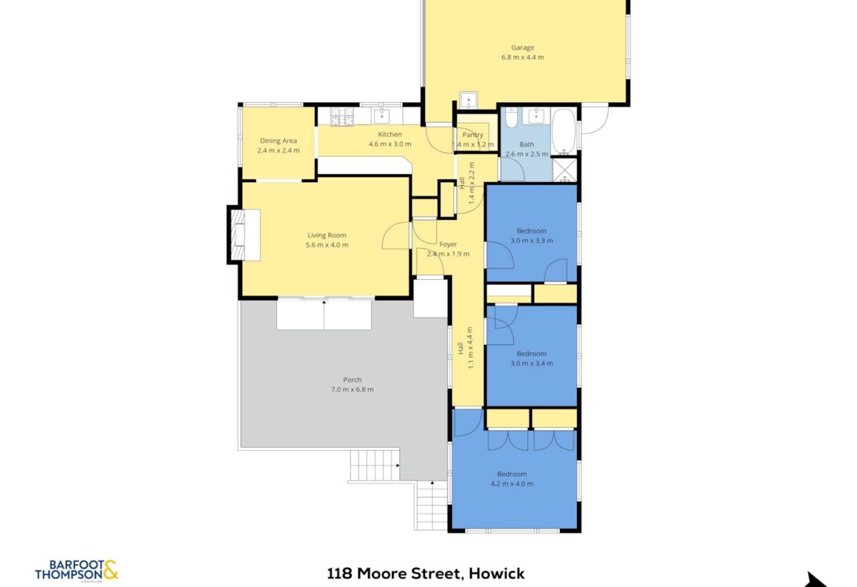 3 beds 1 bath house with garage on 408m2 section, The roof was replaced approximately 6 years ago, with insulation upgraded at the same time. The property has also been refreshed with interior and exterior painting, easy walk to Howick Village, New World, cafés, restaurants, Owairoa Primary and Howick Domain, with Howick Beach nearby, 118 Moore Street, Howick, Auckland