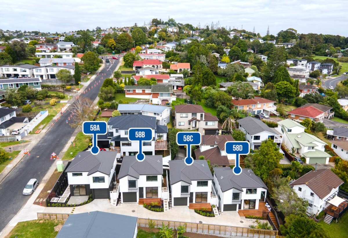 Brandnew standalone 4 beds 2 baths home with garage, lose to Glenfield Mall, Marlborough Primary School, and the popular Oruamo Reserve. easy motorway access, 58C Marlborough Avenue, Glenfield, Auckland