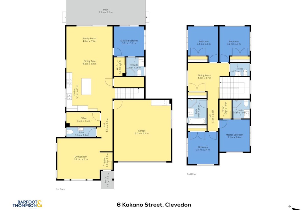 10 Year Master Builders Guarantee, Brandnew 5 beds + study room 3.5 baths house with double garage on 500m2 section, 2 ensuites, 1 ensuite ground floor, near Clevedon village, Clevedon School, Farmer market, close to beach, 6 Kakano Street, Clevedon, Auckland