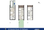 117m2 3 beds 3 baths home with car park, including 1 self-contained studio ground floor, close to schools, IKEA, Sylvia Park mall, transport links and motorway access, 41 Hokoteta Street, Mt Wellington, Auckland