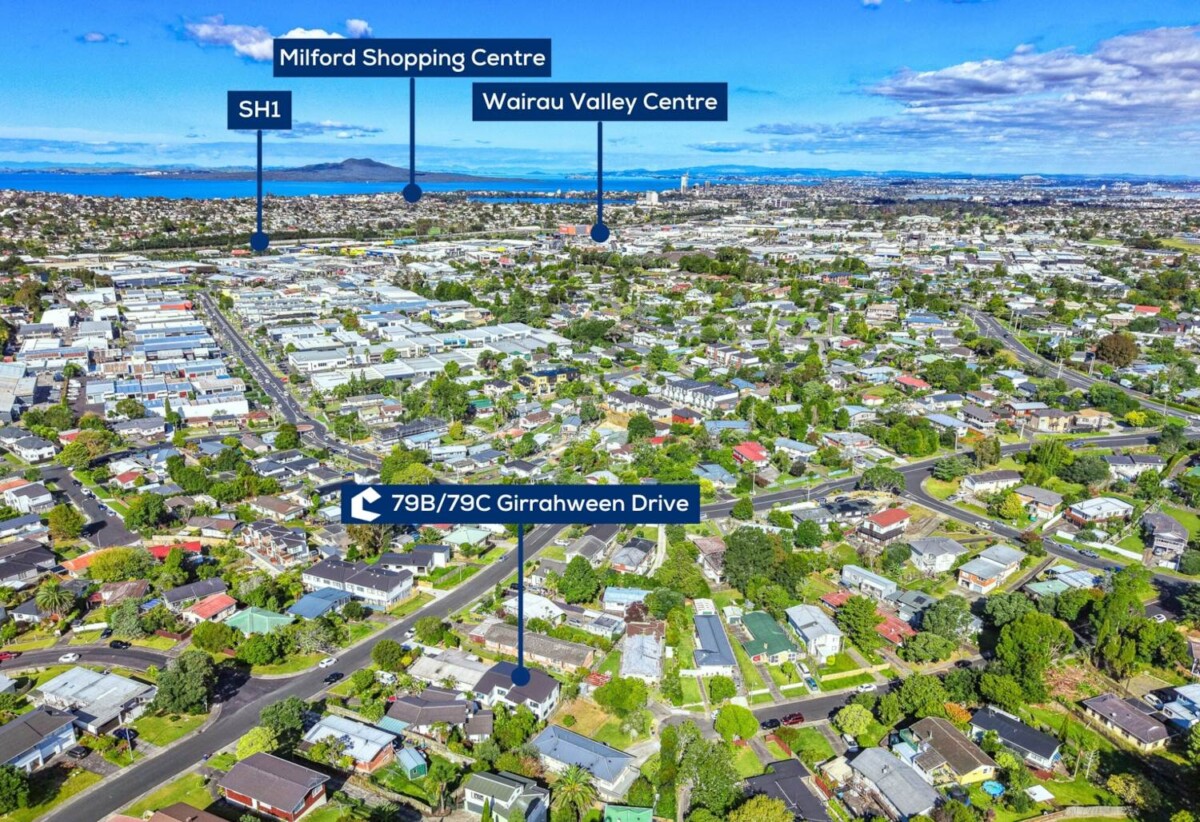 Standalone Brandnew 4 beds 2.5 baths house with garage, close to Wairau Valley and the Sunnynook Bus Station, schools, reserves, restaurant, and supermarket, quick motorway access, 79B Girrahween Drive, Totara Vale, Auckland