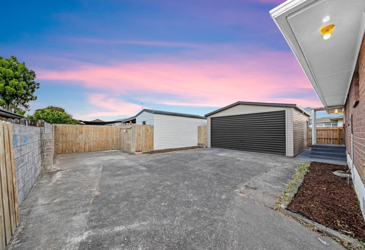 Move-in ready, Renovated 3 beds 1 bath house with double garage on 494m2 section, easy stroll to local schools and shops, with Massey Park Pools, Papakura Town Centre, and the train station all within close reach, 0.8 km to Papakura High School, 12 Hunua Road, Papakura, Auckland