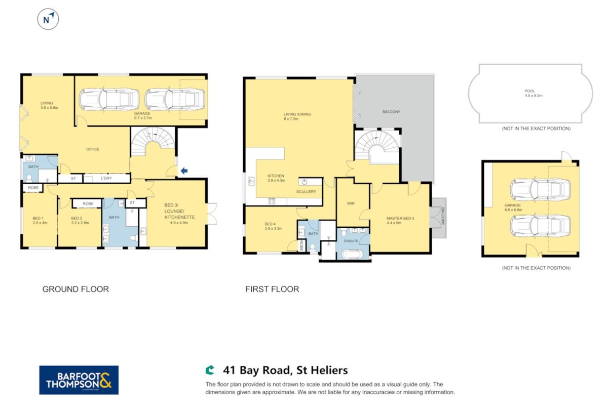 411m2 5 beds + office space 4 baths house with garage on 809m2 section, with RC to subdivide and concept plans available, for a new standalone house on the front section. just moments from St Heliers village and the waterfront, 0.6 km to Churchill Park School, 41 Bay Road, St Heliers, Auckland