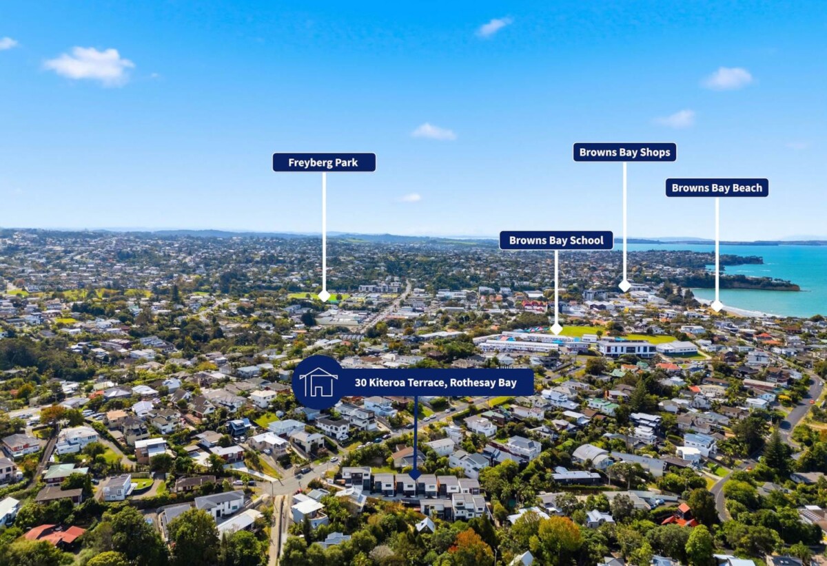 Motivated vendor, Rangitoto College zone, Standalone Brandnew 4 beds 4 baths house home with garage, with Rothesay Bay Beach just a short stroll away and Browns Bay village nearby, 0.2 km to Browns Bay School, Lot 1/30 Kiteroa Terrace, Rothesay Bay, Auckland