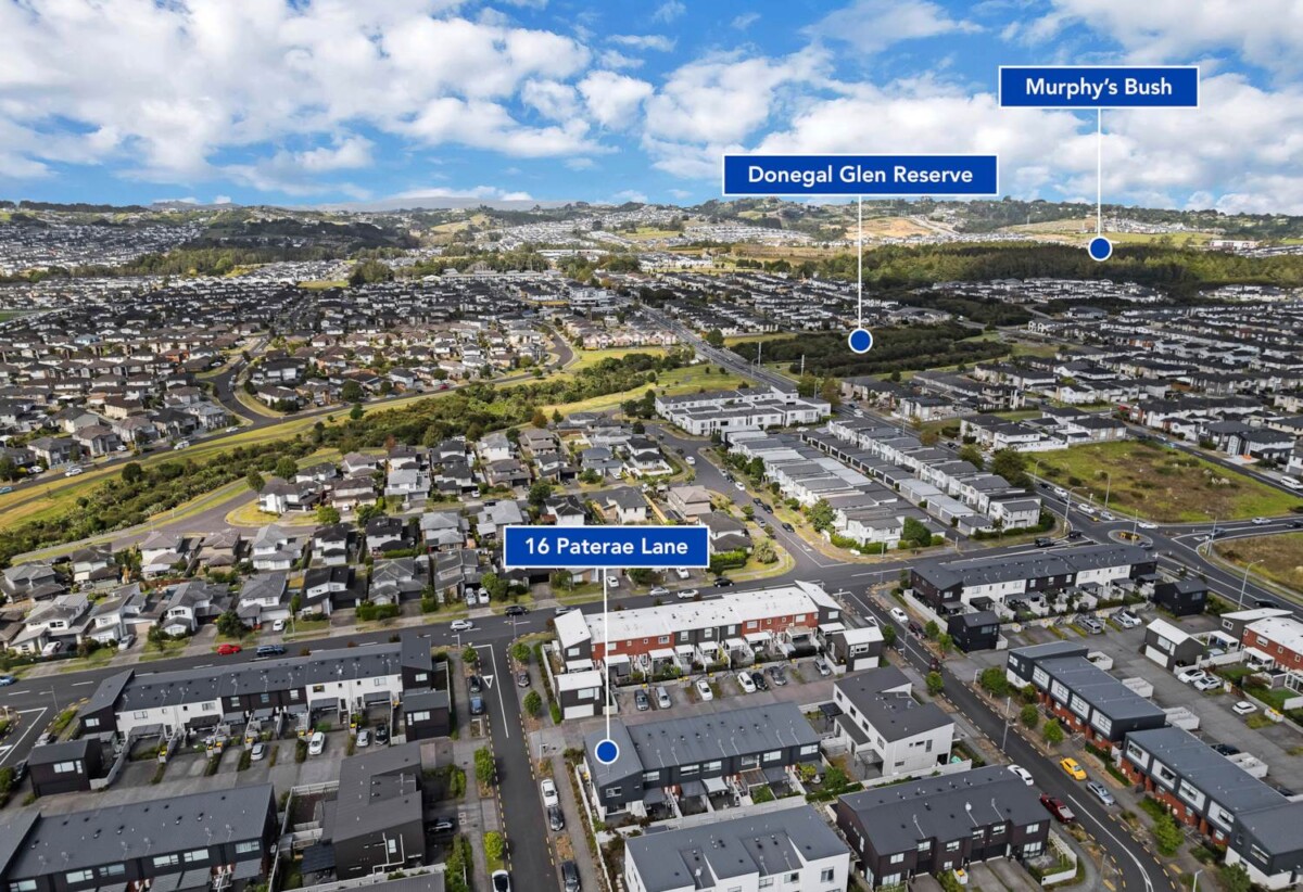 Fletcher Build. 3 beds 2.5 baths home with carpark, Just a short walk to Ormiston Town Centre, and zoned for sought-after schools including Ormiston Junior College and Ormiston Senior College, 0.7 km to Ormiston Senior College, 16 Paterae Lane, Flat Bush, Auckland