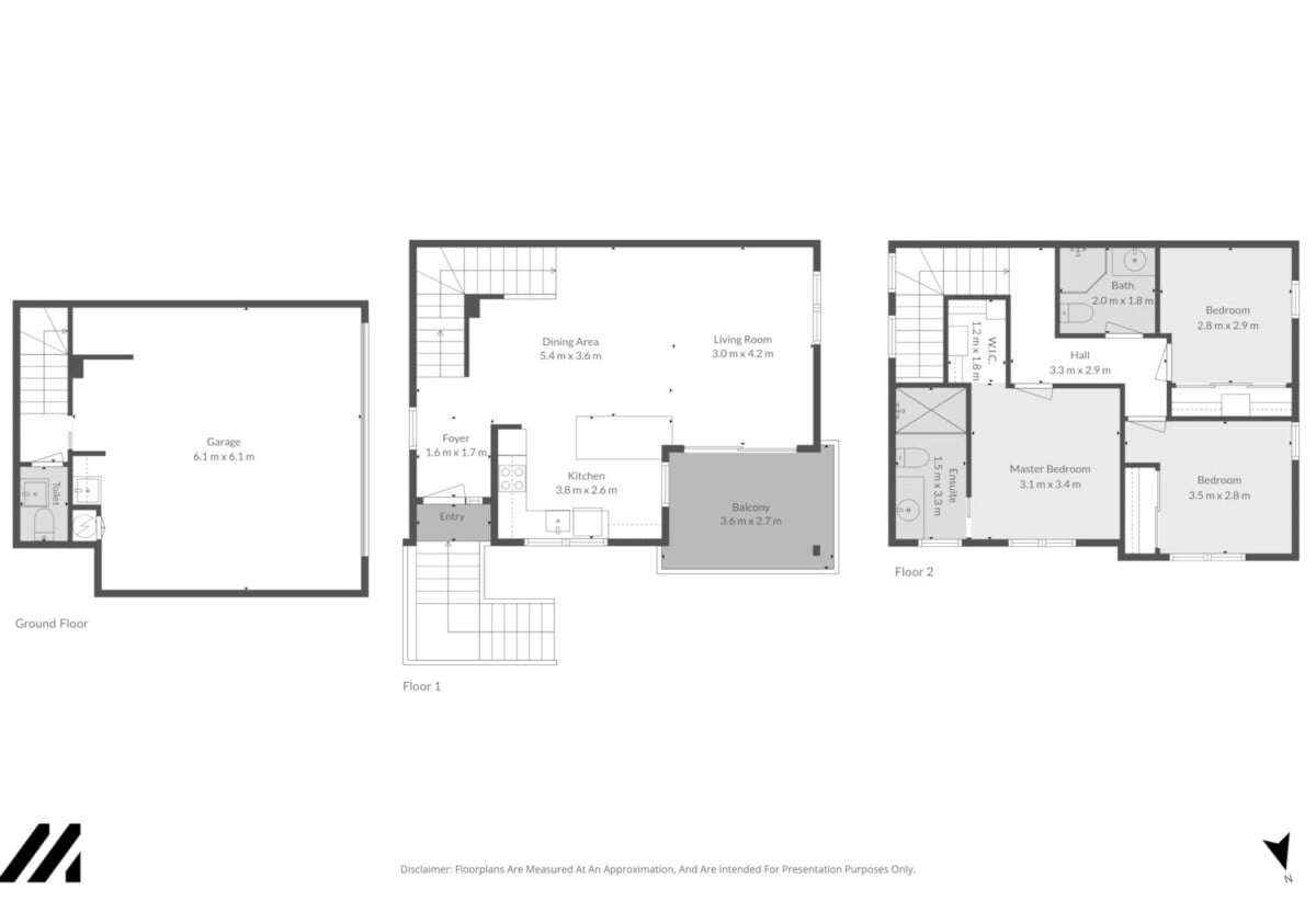 Double Grammar school zone, Brandnew standalone 3 beds 2.5 baths home with double garage, just moments from Mt Eden Village, 1.7 km to Epsom Girls’ Grammar School, 1.8 km to Auckland Grammar, 1/30 Grange Road, Mt Eden, Auckland