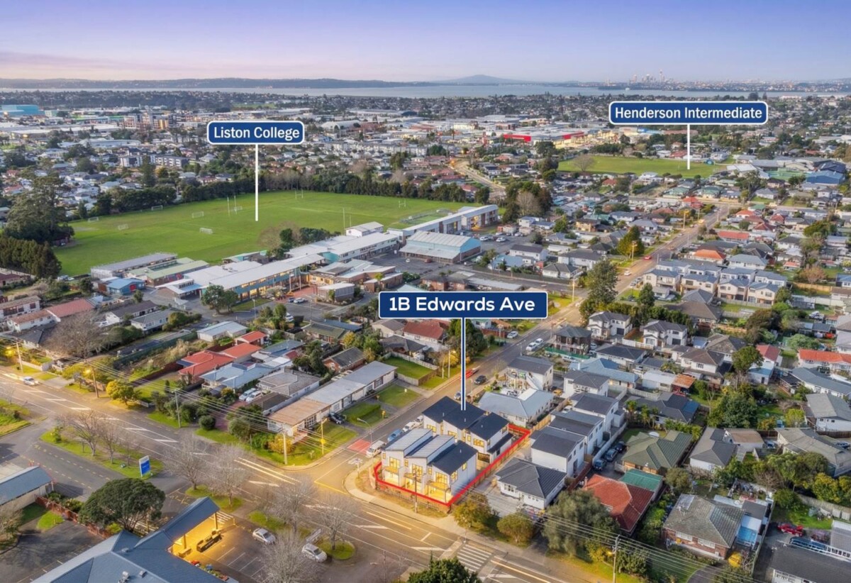 98m2 Brandnew Freehold 2 ensuites + study room home with garage, Set directly opposite Waitakere College and close to Liston College, St Dominic’s College, Lincoln Road shopping, West City, Waitakere Hospital and motorway links, 1b Edwards Avenue, Henderson, Auckland