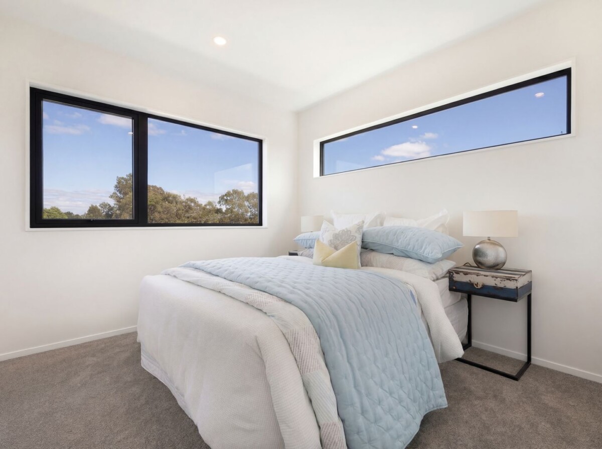 Double Westlake school zone, 147m2 Standalone Brandnew 4 beds 2.5 baths home with garage, enhanced by 2.7m high ceilings, Lot 1/17 Trinidad Road, Sunnynook, Auckland