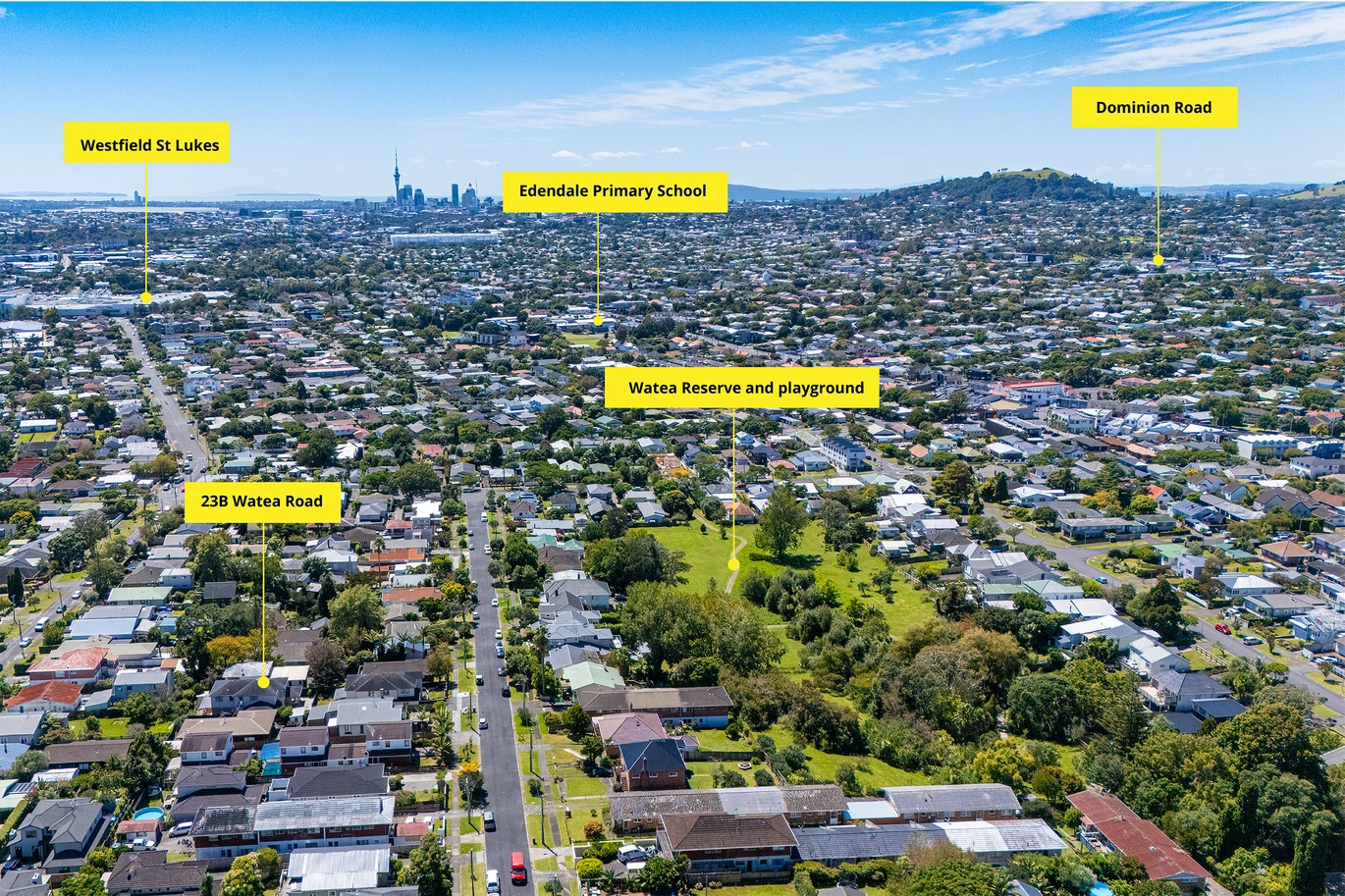 254m2 Brick and weatherboard 5 beds 3.5 baths house with double garage on 467m2 section, close to schools, Westfield St Lukes shopping centre, 23B Watea Road, Sandringham, Auckland