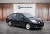 2012 Nissan Latio 1.2G Auto Stop, Sedan, Black, Automatic,1200cc, Petrol, 99,106km