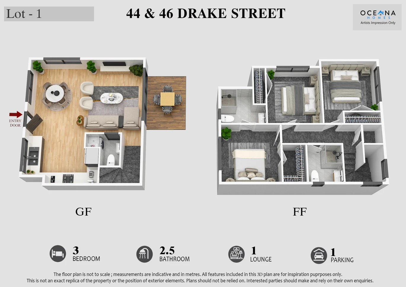 10-Year Stamford Building Warranty, move-in ready, Brandnew freehold Brick 2 bed 2.5 baths home with car park, 2 ensuites, walking distance to Howick Domain and Owairoa Primary School, and zoned for sought-after Sancta Maria College and Howick College. Just minutes to Howick Village, supermarkets, 7/44 Drake Street, Howick, Auckland