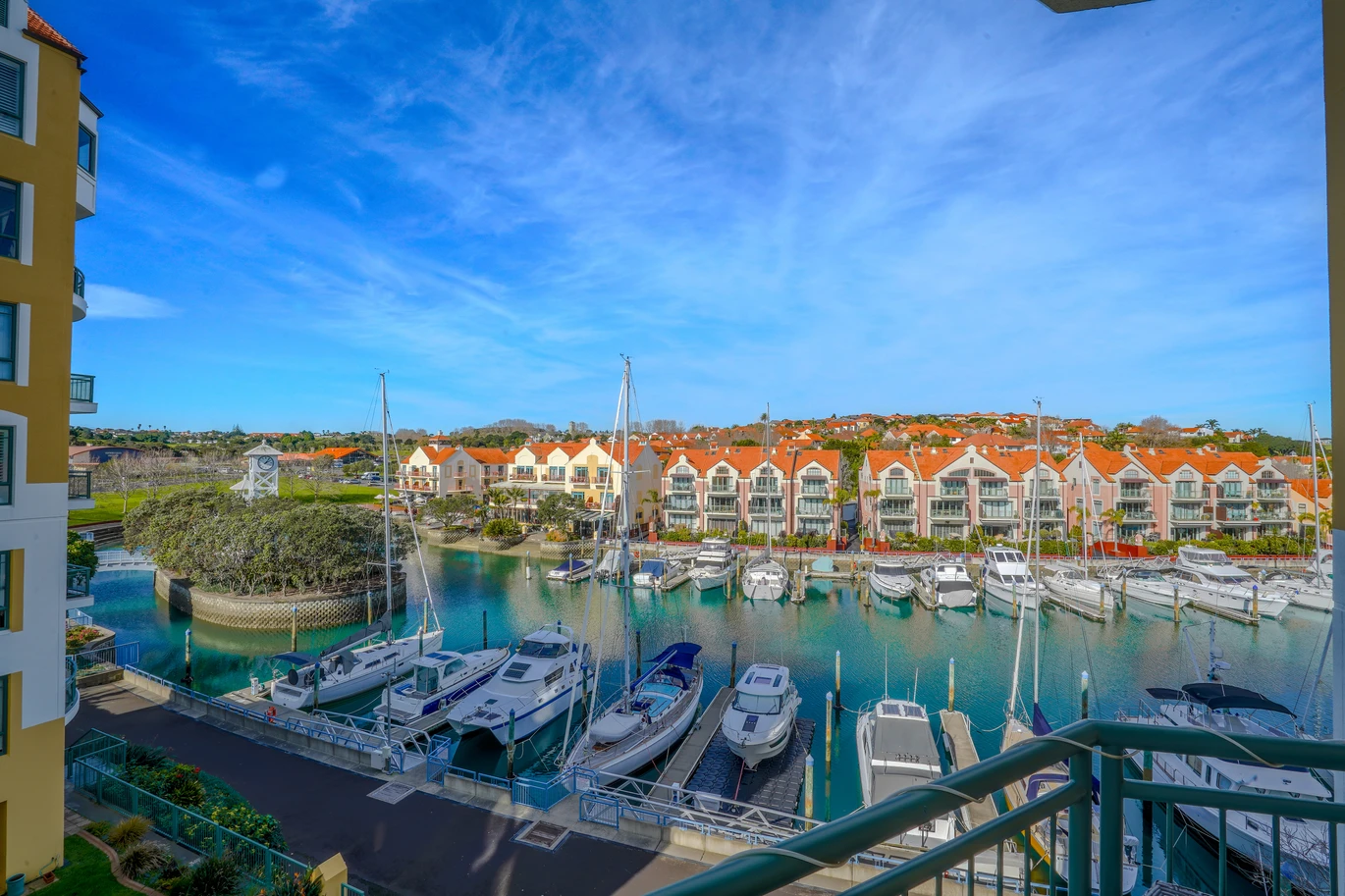 140m2 3 beds 2 baths waterfront apartment with marina views and 2 carports, Walk to cafés, bars, and 4 Square Metro Mart, Top-tier education nearby, Wentworth Primary School & College, Shakespeare Regional Park and beautiful local beaches are just minutes away, 57 Waterside Crescent, Gulf Harbour, Auckland
