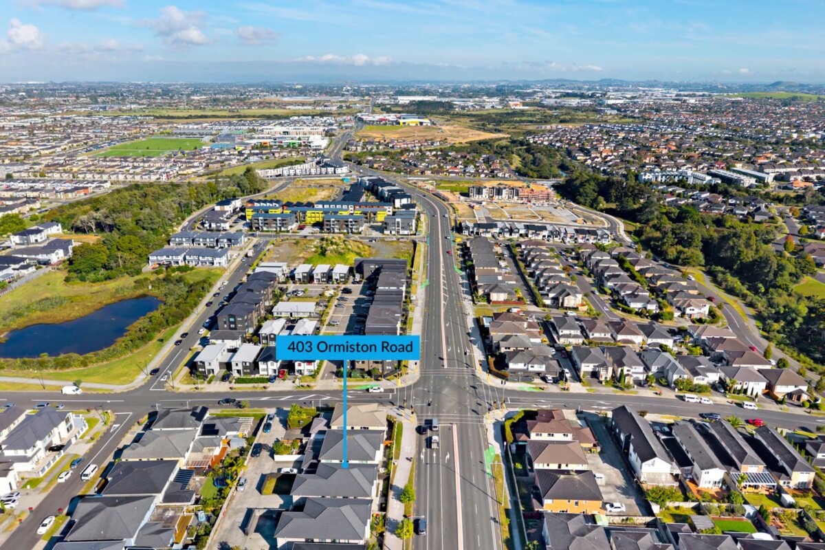 318m2 7 beds 4.5 baths house with double garage and 2 beds granny, Ormiston Town Centre is right on your doorstep, and Ormiston schools nearby, 403 Ormiston Road, Flat Bush, Auckland