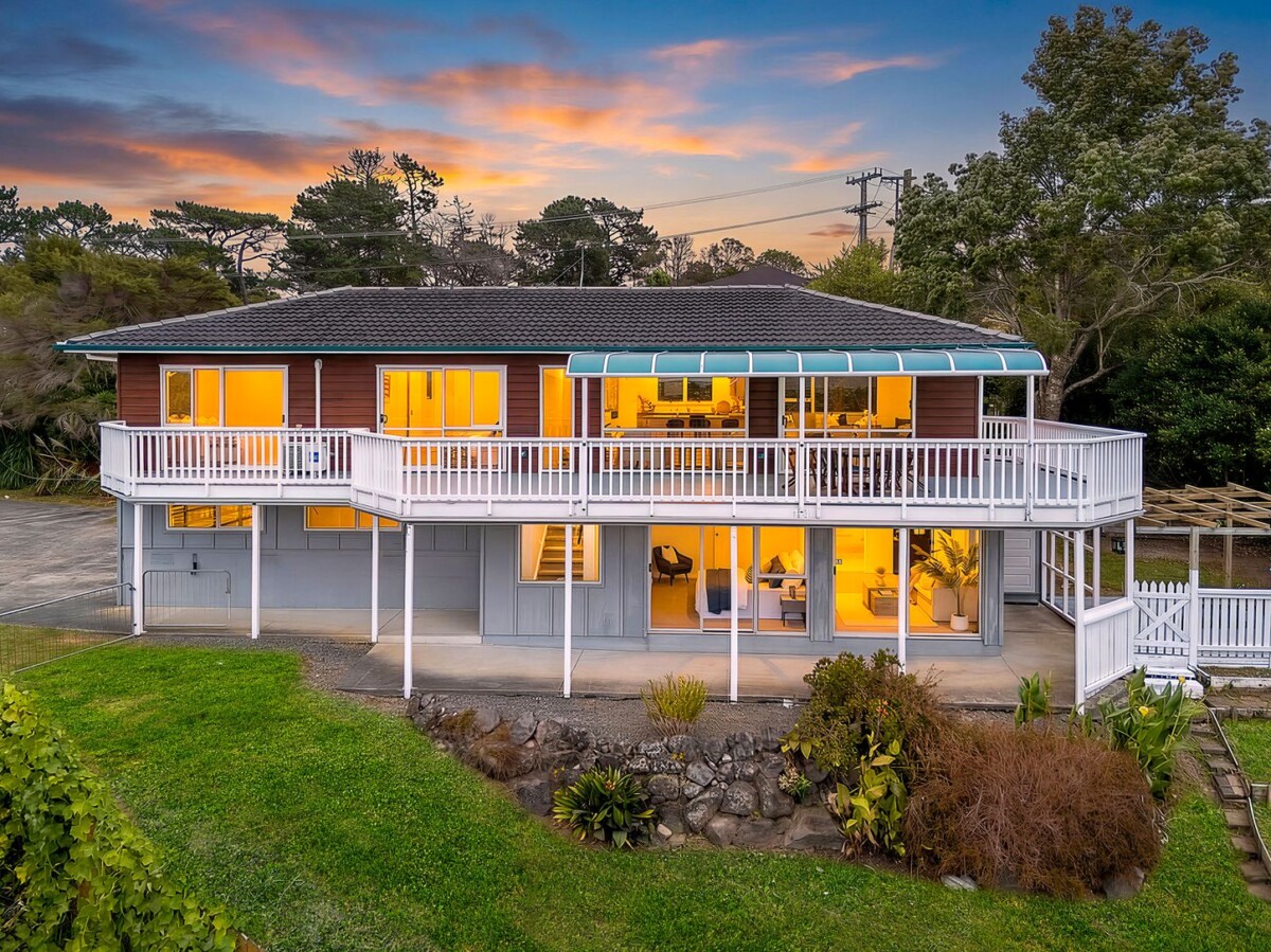 Once in 11 years, 222m2 4 beds 2 baths house with double garage on 1047m2 section, a ground floor versatile multi-function room that can easily serve as a fifth bedroom, just a short drive to Lincoln Road shops, motorway access, 281 Sturges Road, Henderson, Auckland