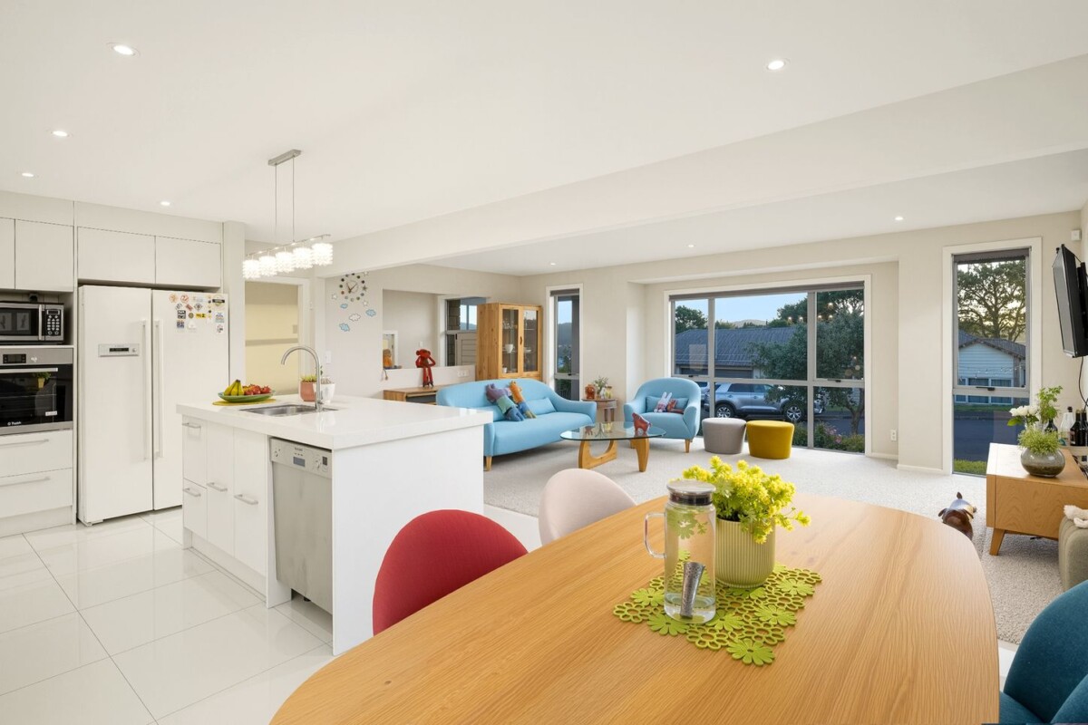 166m2 Brick and tile 3 beds + large office room 2 baths house with double garage on 475m2 section, close to amenities at Lincoln Road, Westgate and NorthWest shopping centres and motorway access, 79 Tiriwa Drive, Massey, Auckland